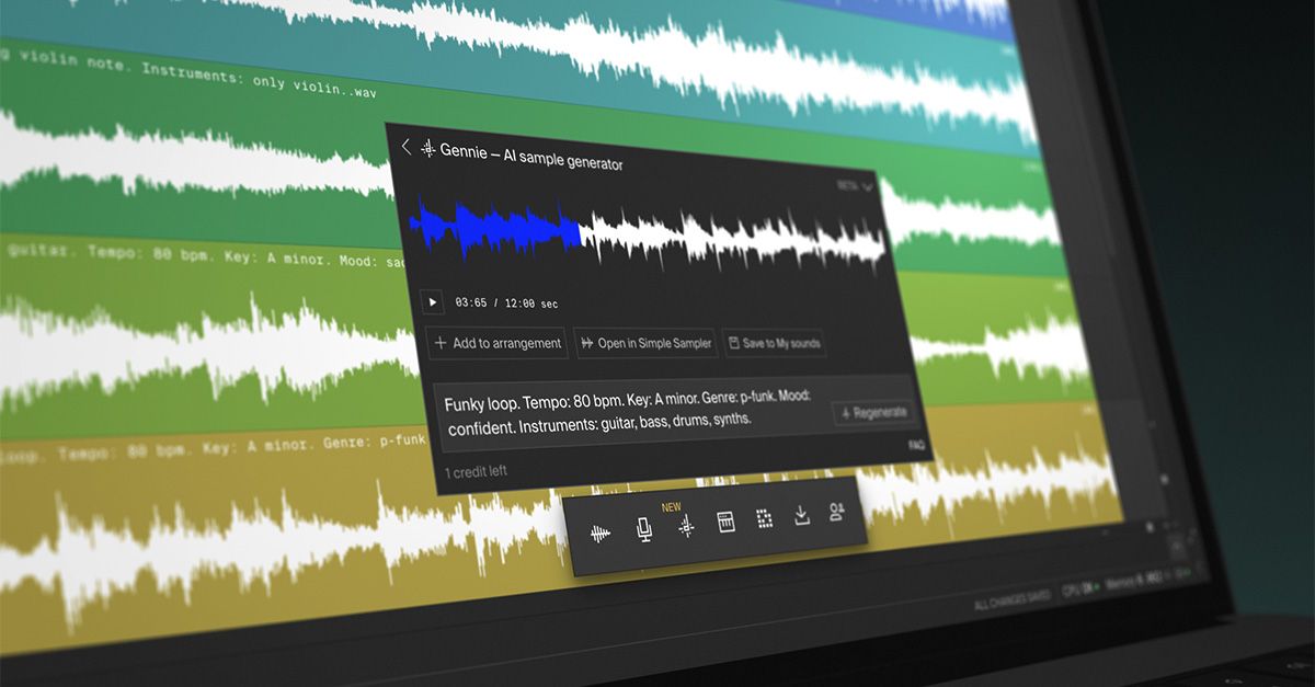 Gennie — The intelligent sample generator | Soundation